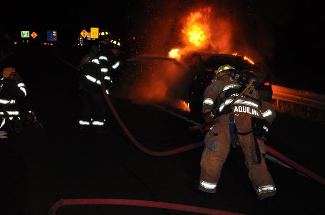 I-684 Car Fire November 2011